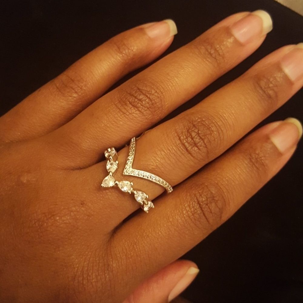 V Double Layer Ring💕 - Picture 4 of 4